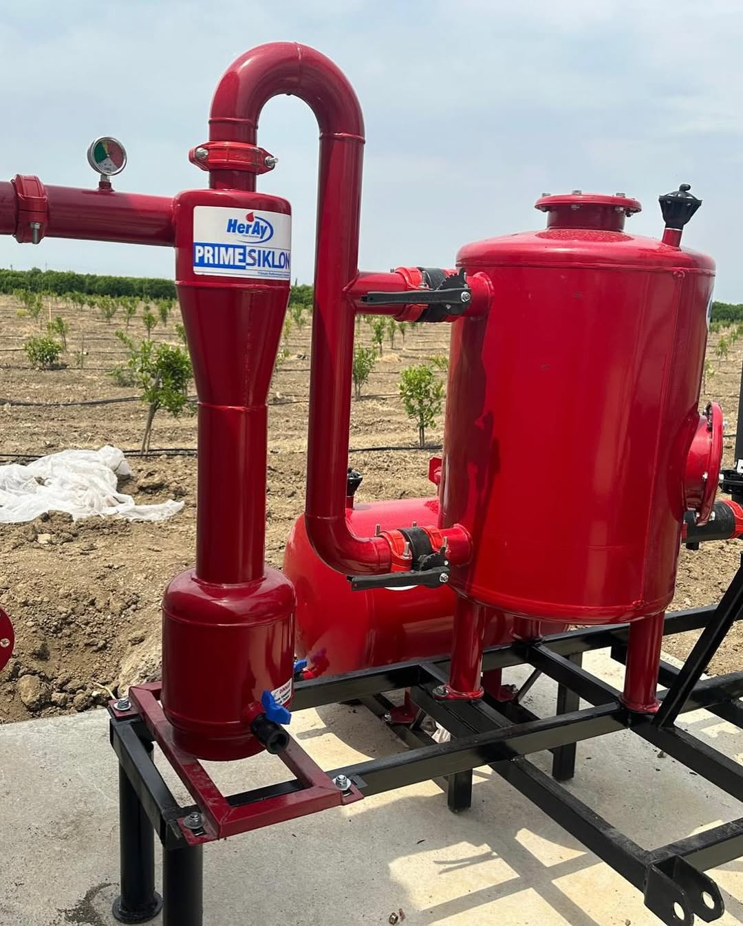 Sulama filtre sistemi görünümü