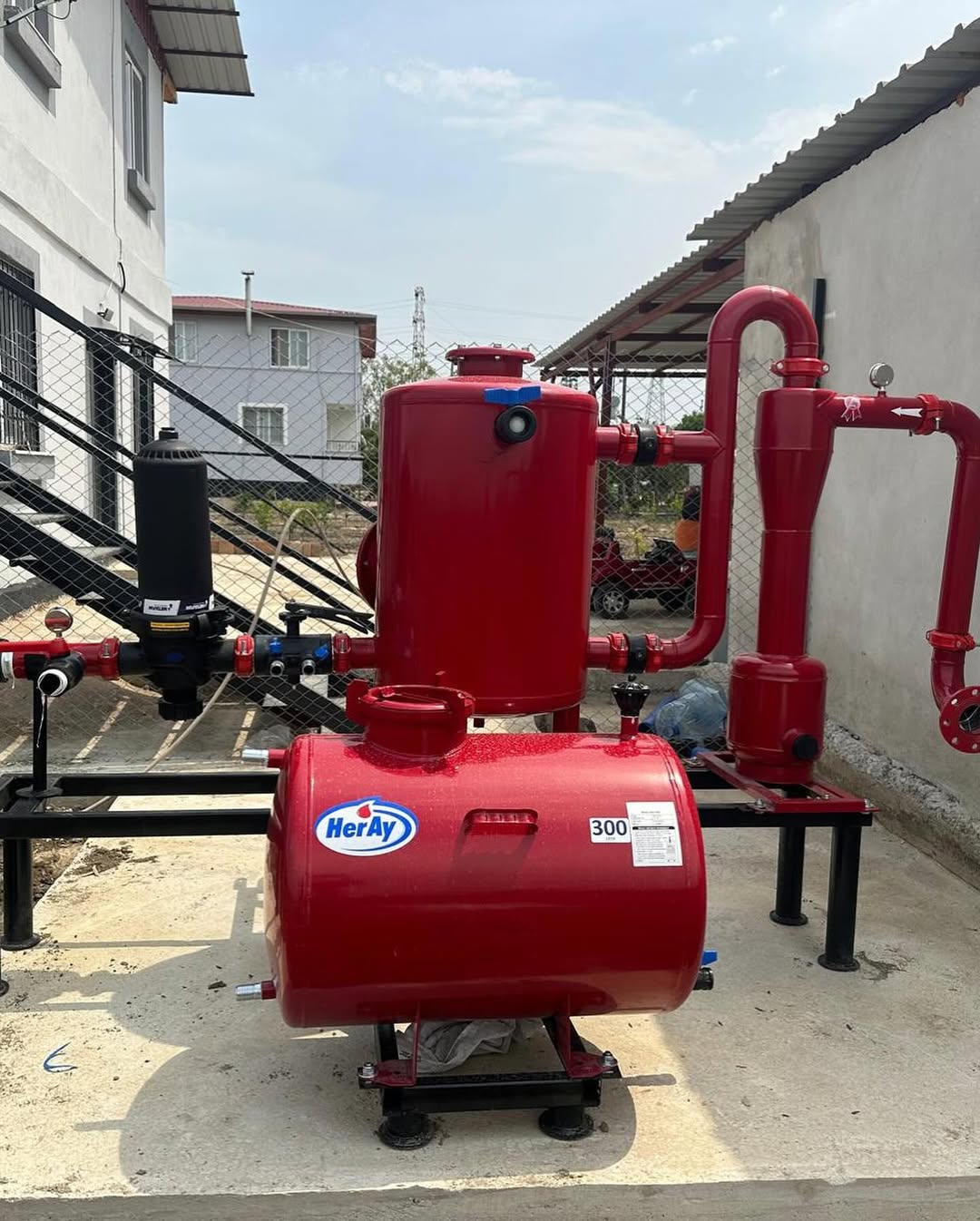 Kurulumu tamamlanmış filtre grubu